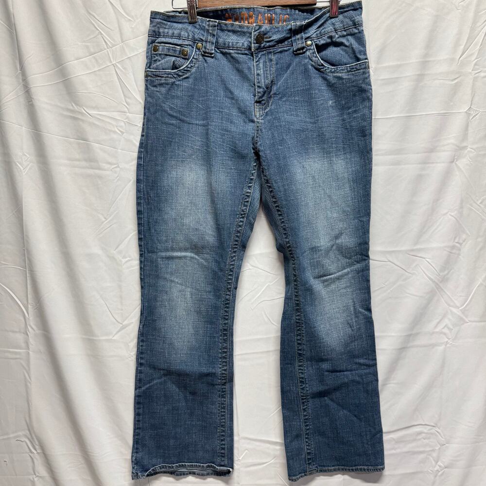 Women's Plus Size Hydraulic 16W Short Mid-Rise Boot Cut Jeans Western Chic